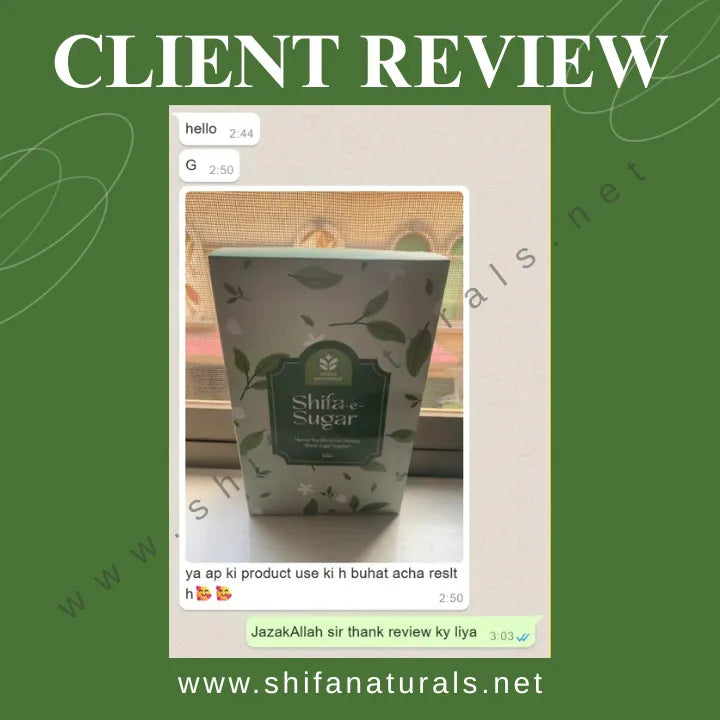 Shifa-e-Sugar Kahwa-Natural Herbal Tea for Blood Sugar