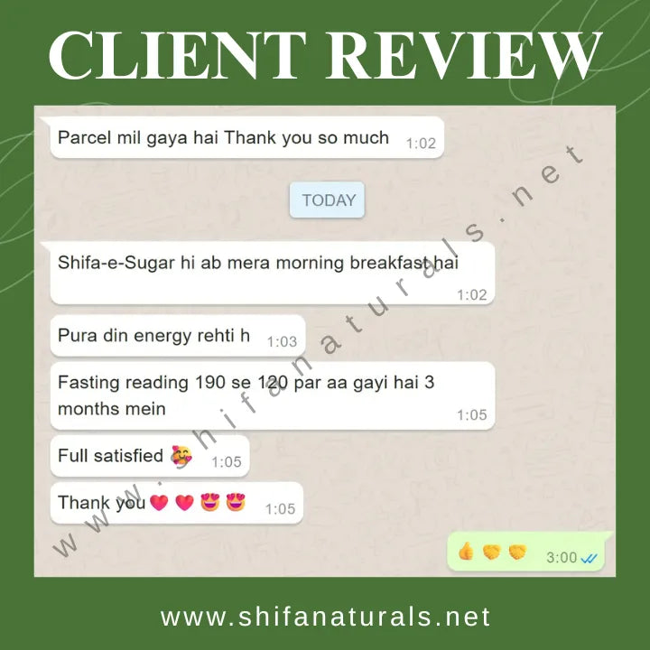 Shifa-e-Sugar Kahwa-Natural Herbal Tea for Blood Sugar