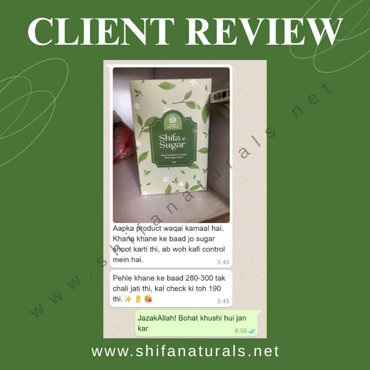 Shifa-e-Sugar Kahwa-Natural Herbal Tea for Blood Sugar