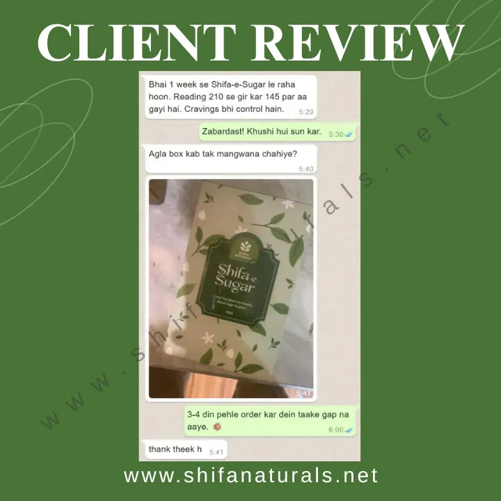 Shifa-e-Sugar Kahwa-Natural Herbal Tea for Blood Sugar