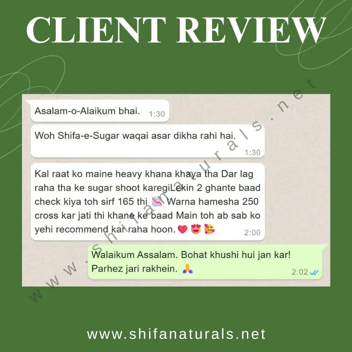 Shifa-e-Sugar Kahwa-Natural Herbal Tea for Blood Sugar