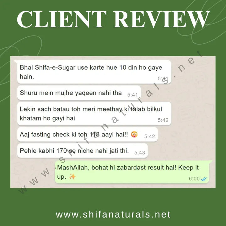 Shifa-e-Sugar Kahwa-Natural Herbal Tea for Blood Sugar