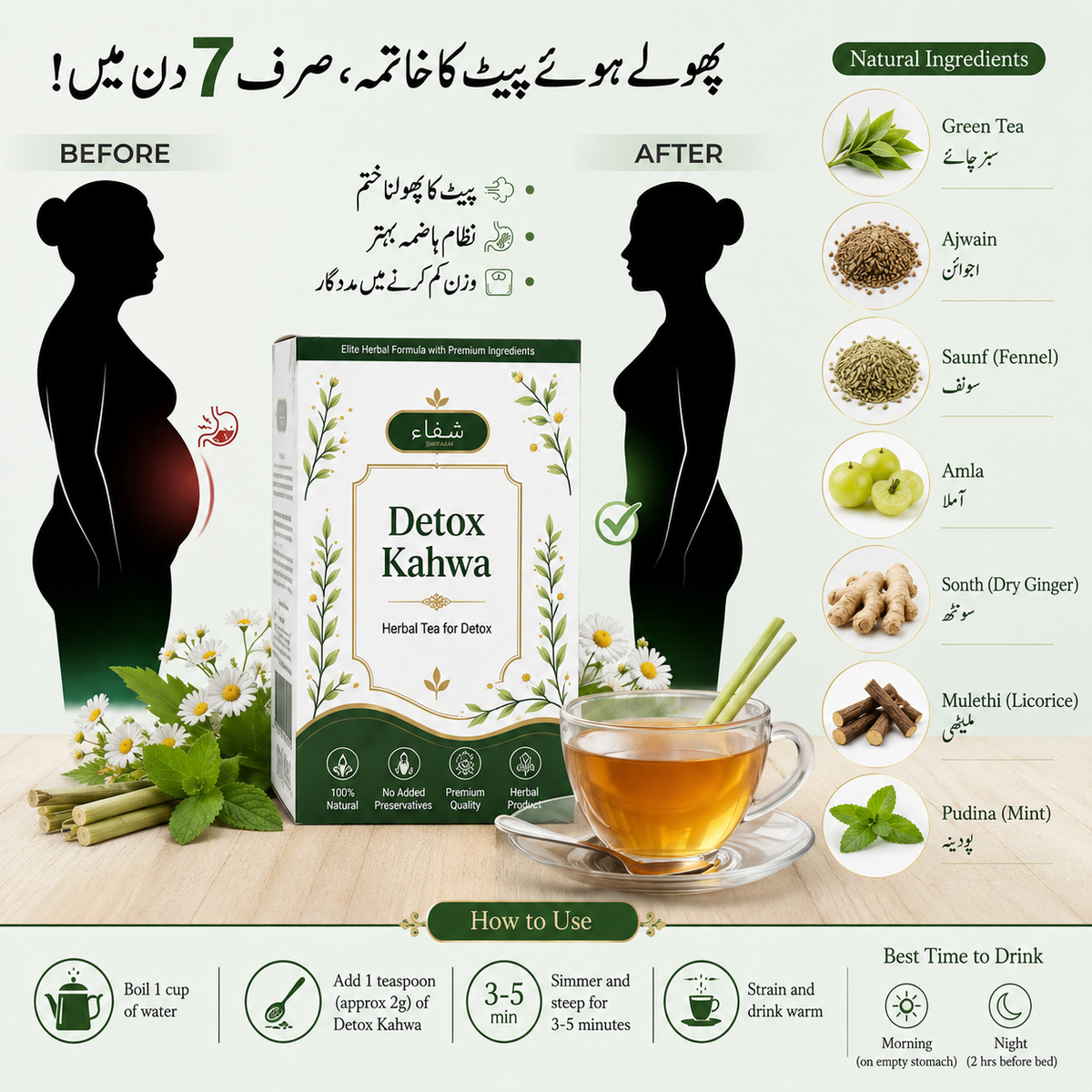 Natural Detox Kahwa-Herbal Tea For Detox