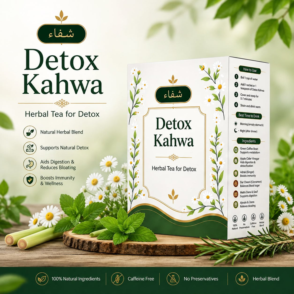 Natural Detox Kahwa-Herbal Tea For Detox